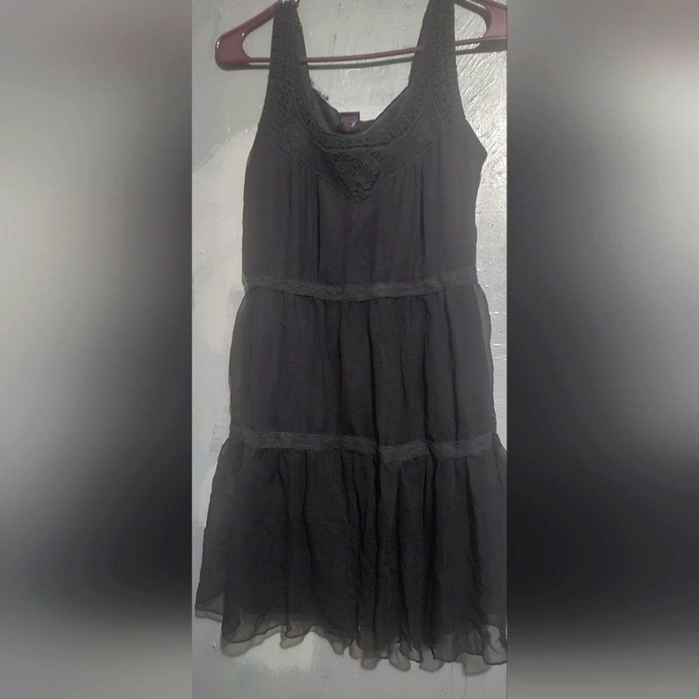 Black mini dress
